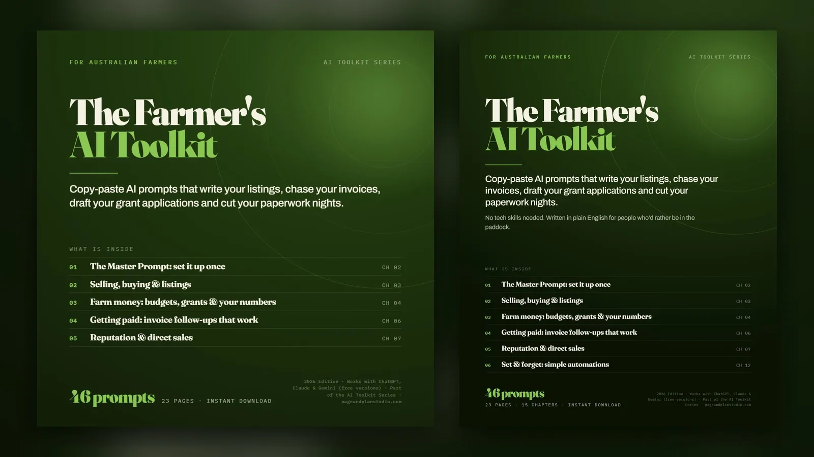 The Farmer's AI Toolkit: cover and pages