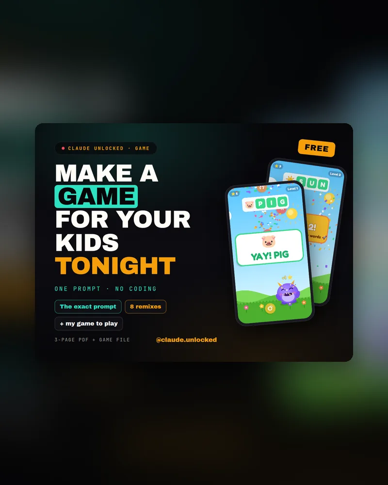 Make a Game for Your Kids Tonight cover