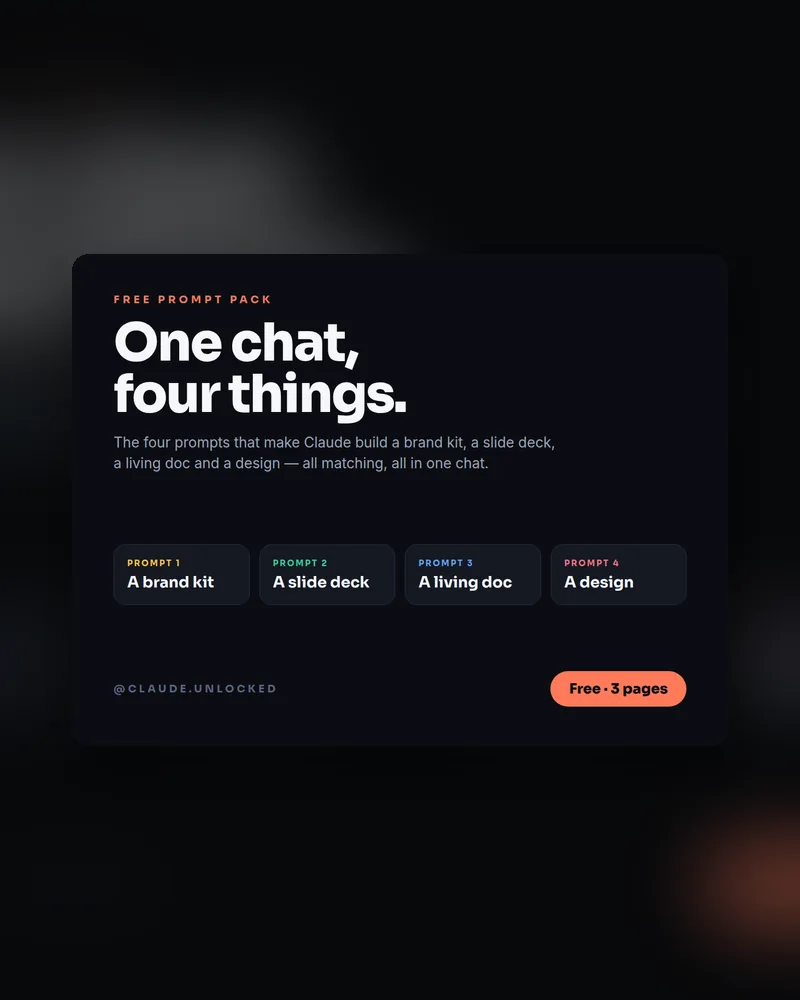 One Chat, Four Things cover