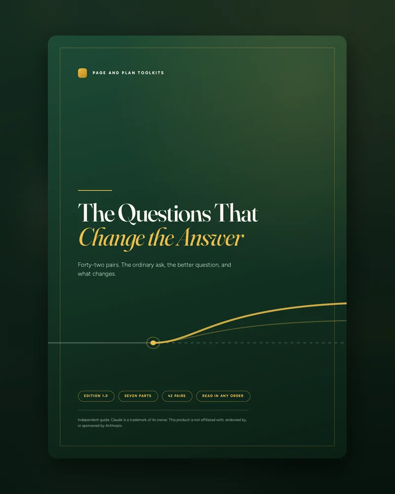 The Questions That Change the Answer cover